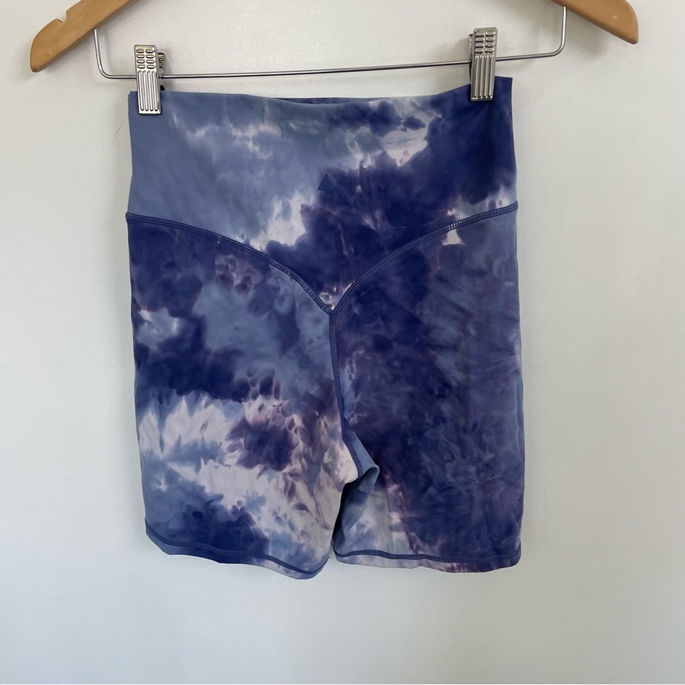 Vitality Biker Short Purple Tie Dye Size Medium